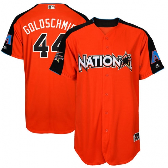 Men's Majestic Arizona Diamondbacks 44 Paul Goldschmidt Authentic Orange National League 2017 MLB All-Star MLB Jersey