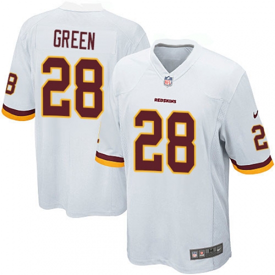 Men's Nike Washington Redskins 28 Darrell Green Game White NFL Jersey