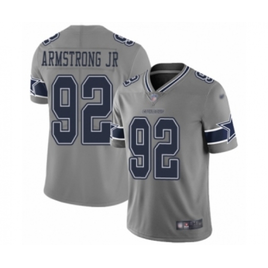 Women's Dallas Cowboys 92 Dorance Armstrong Jr. Limited Gray Inverted Legend Football Jersey