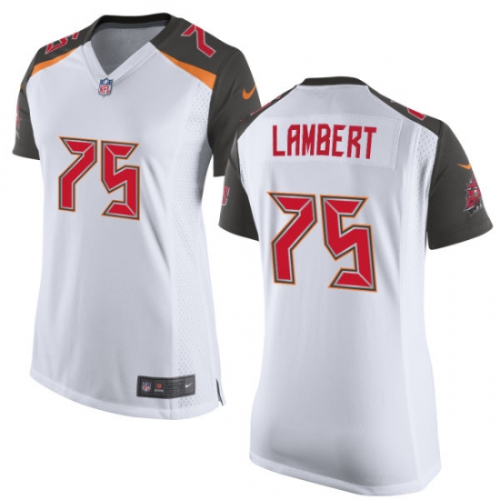 Women's Nike Tampa Bay Buccaneers 75 Davonte Lambert Game White NFL Jersey