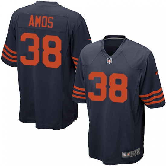 Men's Nike Chicago Bears 38 Adrian Amos Game Navy Blue Alternate NFL Jersey