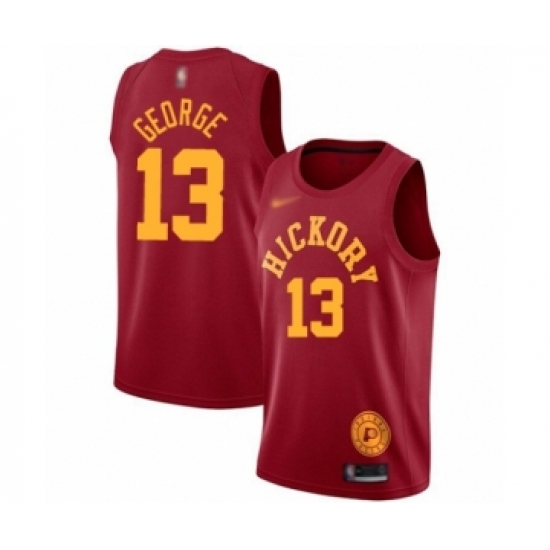 Women's Indiana Pacers 13 Paul George Swingman Red Hardwood Classics Basketball Jersey