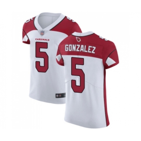 Men's Arizona Cardinals 5 Zane Gonzalez White Vapor Untouchable Elite Player Football Jersey