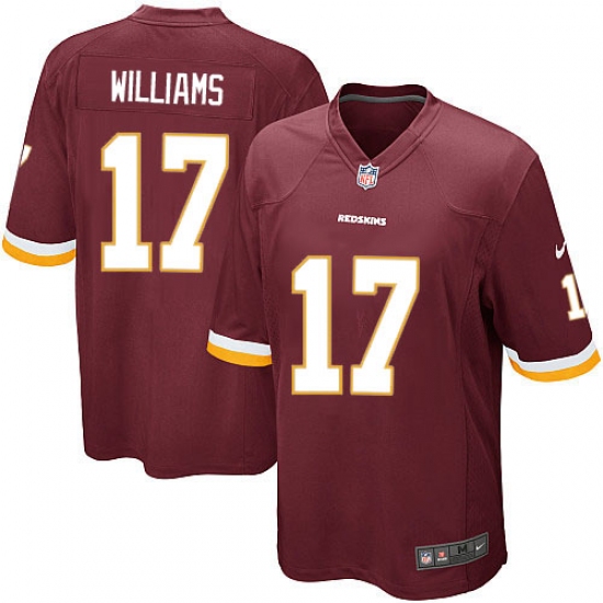 Men's Nike Washington Redskins 17 Doug Williams Game Burgundy Red Team Color NFL Jersey