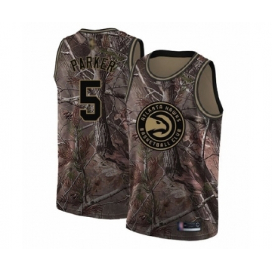 Youth Atlanta Hawks 5 Jabari Parker Swingman Camo Realtree Collection Basketball Jersey