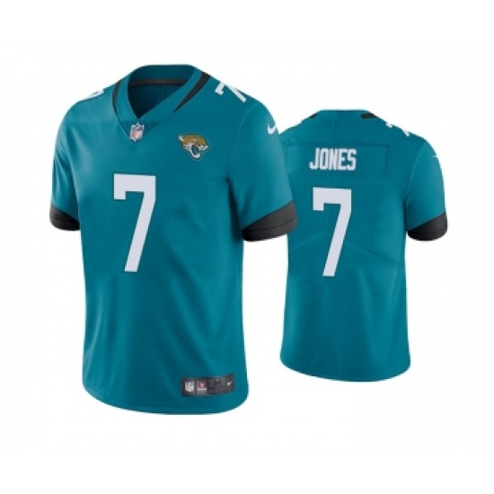 Men's Jacksonville Jaguars 7 Zay Jones Teal Vapor Untouchable Limited Stitched Jersey