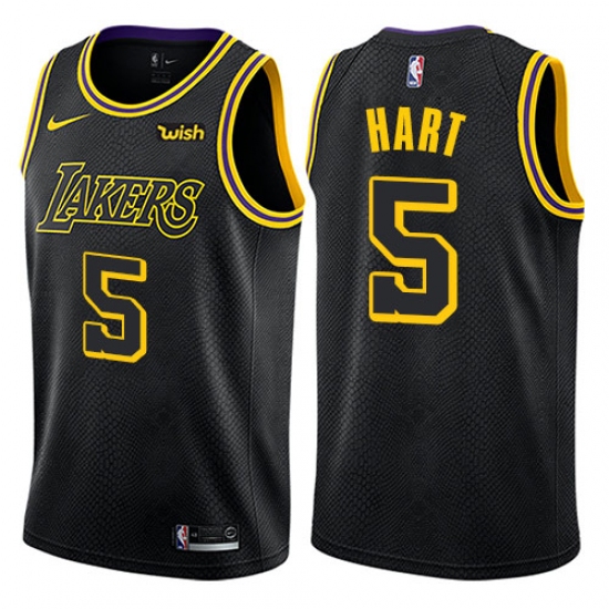 Youth Nike Los Angeles Lakers 5 Josh Hart Swingman Black NBA Jersey - City Edition