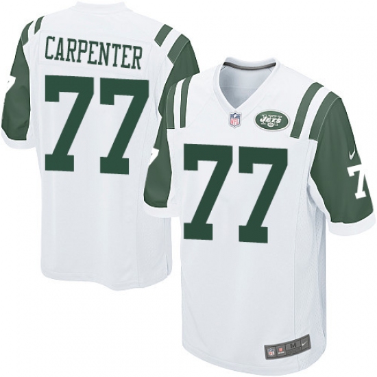 Men's Nike New York Jets 77 James Carpenter Game White NFL Jersey