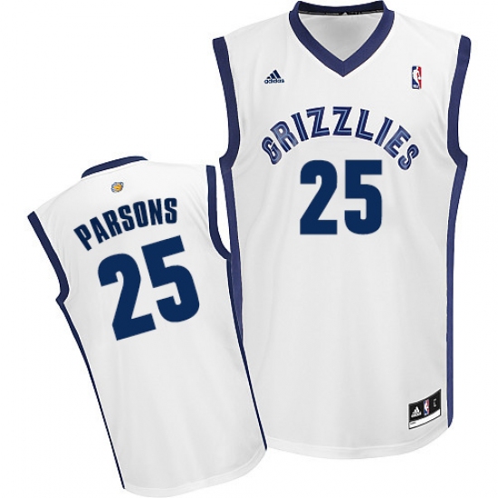 Men's Adidas Memphis Grizzlies 25 Chandler Parsons Swingman White Home NBA Jersey