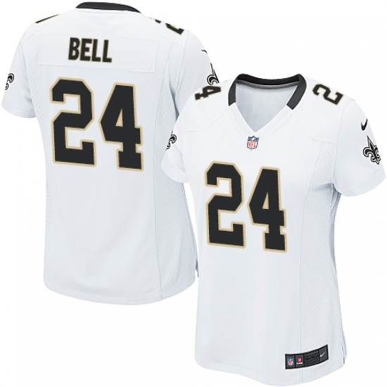 Women's Nike New Orleans Saints 24 Vonn Bell Game White NFL Jersey