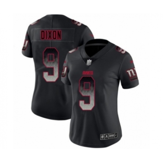Women's New York Giants 9 Riley Dixon Limited Black Smoke Fashion Football Jersey