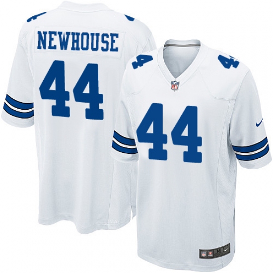 Men's Nike Dallas Cowboys 44 Robert Newhouse Game White NFL Jersey