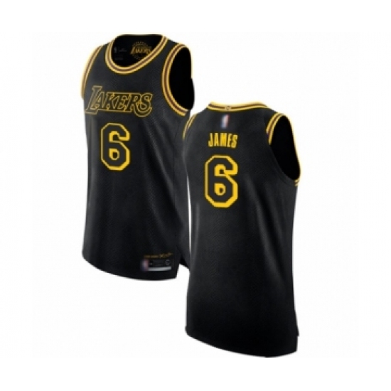 Women's Los Angeles Lakers 6 LeBron James Swingman Black Basketball Jersey - City Edition