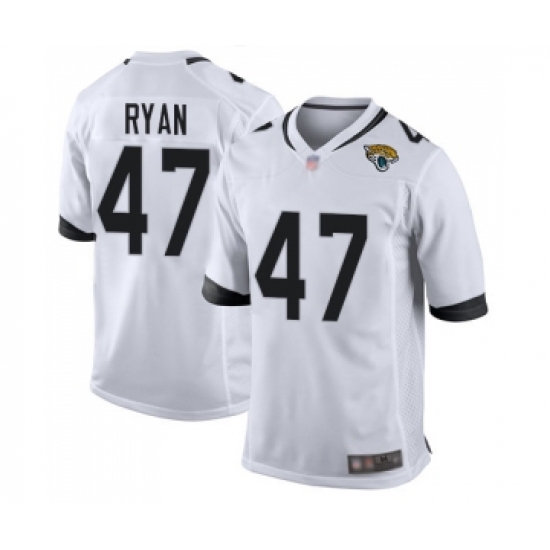 Men's Jacksonville Jaguars 47 Jake Ryan Game White Football Jersey