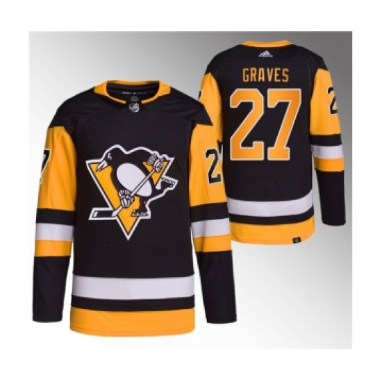 Men's Pittsburgh Penguins 27 Ryan Graves Black Stitched Jersey