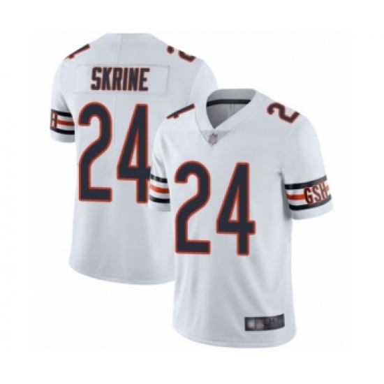 Men's Chicago Bears 24 Buster Skrine White Vapor Untouchable Limited Player Football Jersey