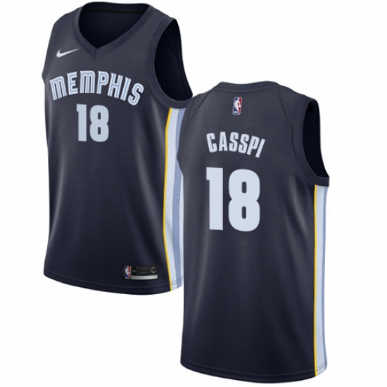 Youth Nike Memphis Grizzlies 18 Omri Casspi Swingman Navy Blue NBA Jersey - Icon Edition