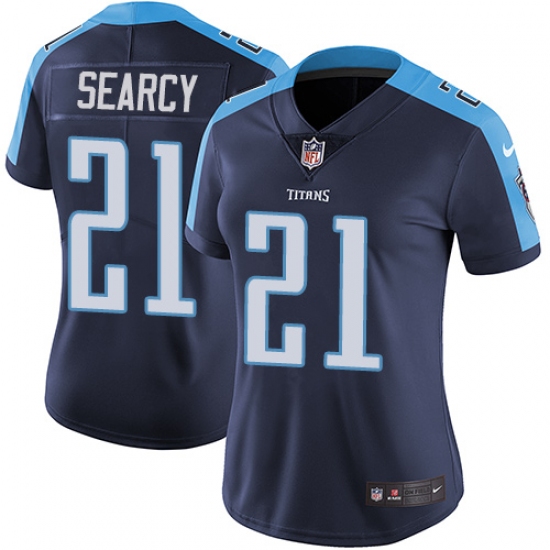 Women's Nike Tennessee Titans 21 Da'Norris Searcy Navy Blue Alternate Vapor Untouchable Limited Player NFL Jersey