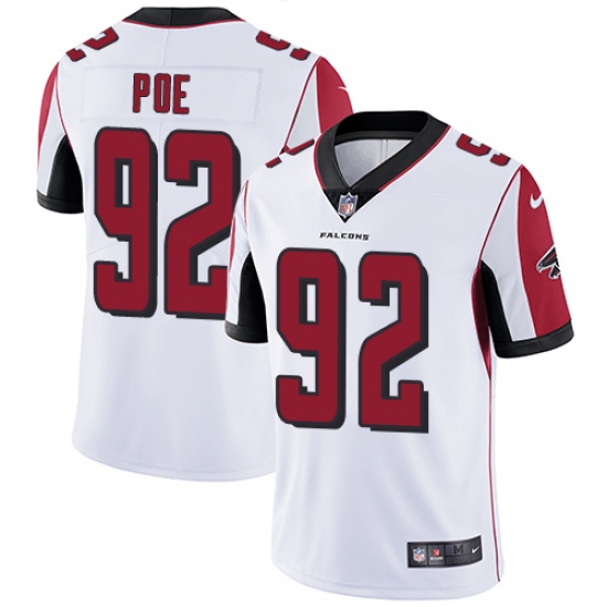 Men's Nike Atlanta Falcons 92 Dontari Poe White Vapor Untouchable Limited Player NFL Jersey