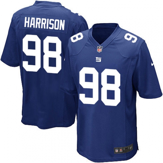 Men's Nike New York Giants 98 Damon Harrison Game Royal Blue Team Color NFL Jersey