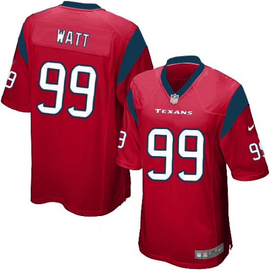 Men's Nike Houston Texans 99 J.J. Watt Game Red Alternate NFL Jersey