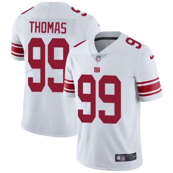 Men's Nike New York Giants 99 Robert Thomas White Vapor Untouchable Limited Player NFL Jersey