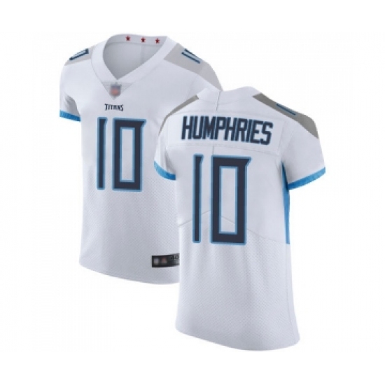 Men's Tennessee Titans 10 Adam Humphries White Vapor Untouchable Elite Player Football Jersey