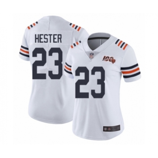 Women's Chicago Bears 23 Devin Hester White 100th Season Limited Football Jersey