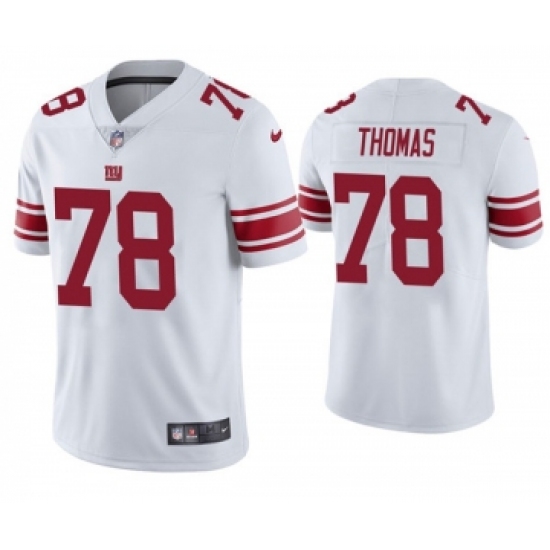 Men's New York Giants 78 Andrew Thomas 2020 White Vapor Untouchable Limited Stitched Jersey