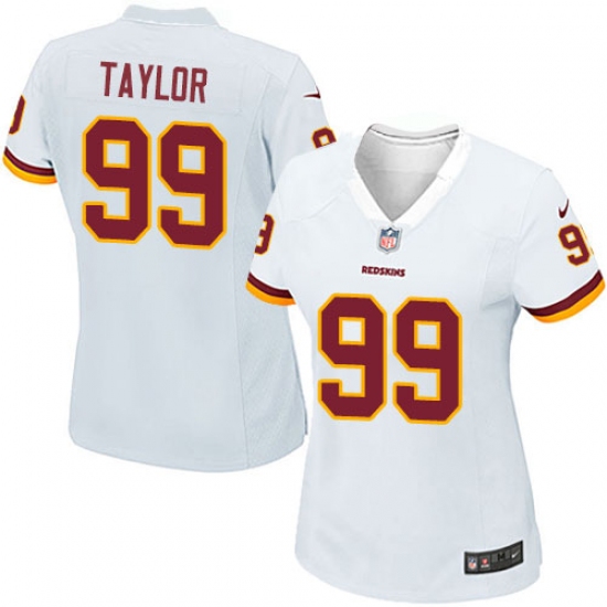 Women's Nike Washington Redskins 99 Phil Taylor Game White NFL Jersey