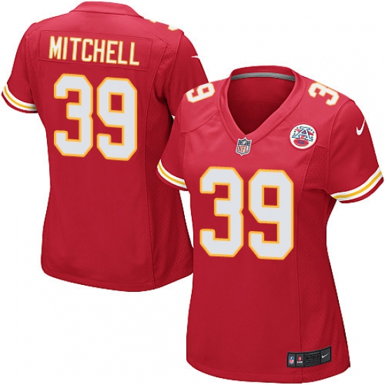 Women's Nike Kansas City Chiefs 39 Terrance Mitchell Game Red Team Color NFL Jersey