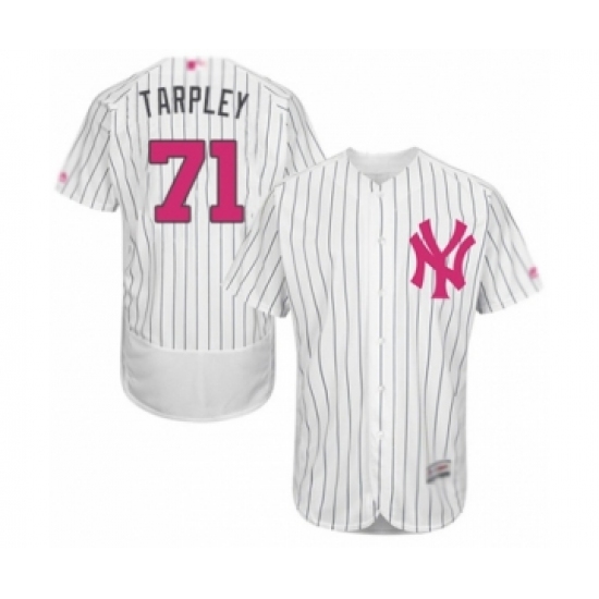 Men's New York Yankees 71 Stephen Tarpley Authentic White 2016 Mother's Day Fashion Flex Base Baseball Player Jersey