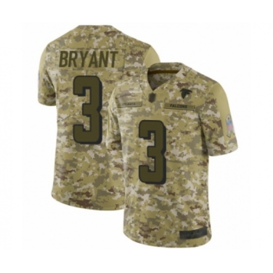 Youth Atlanta Falcons 3 Matt Bryant Limited Camo 2018 Salute to Service Football Jersey