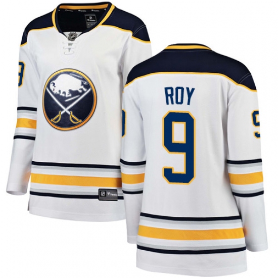 Women's Buffalo Sabres 9 Derek Roy Fanatics Branded White Away Breakaway NHL Jersey