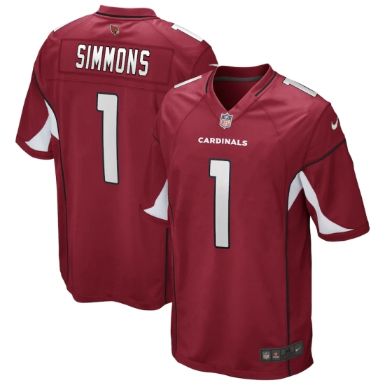 Men's Arizona Cardinals 1 Isaiah Simmons Nike Cardinal 2020 NFL Draft First Round Pick Game Jersey.webp