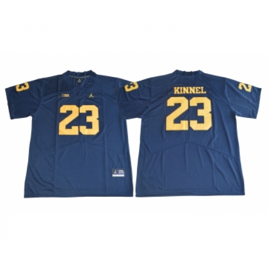 Michigan Wolverines 23 Tyree Kinnel Navy College Football Jersey