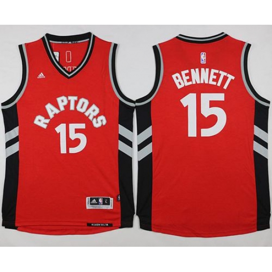 Raptors 15 Anthony Bennett Red Stitched NBA Jersey