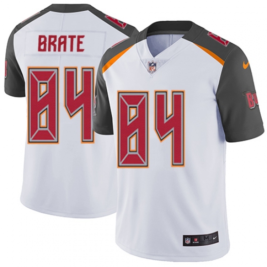 Men's Nike Tampa Bay Buccaneers 84 Cameron Brate White Vapor Untouchable Limited Player NFL Jersey