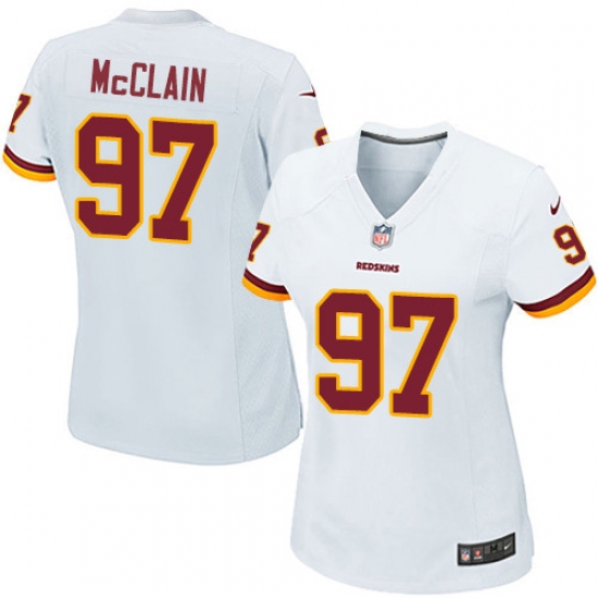 Women's Nike Washington Redskins 97 Terrell McClain Game White NFL Jersey