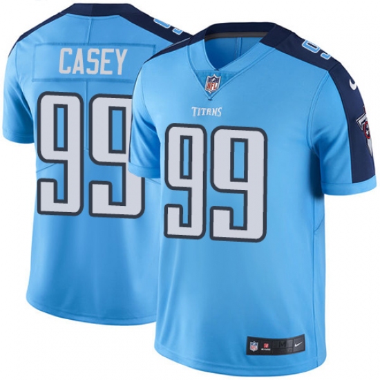 Men's Nike Tennessee Titans 99 Jurrell Casey Light Blue Team Color Vapor Untouchable Limited Player NFL Jersey