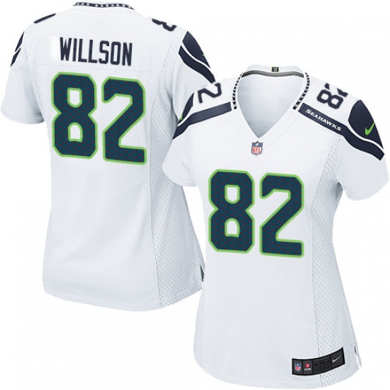 Women's Nike Seattle Seahawks 82 Luke Willson Game White NFL Jersey