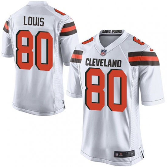 Men's Nike Cleveland Browns 80 Ricardo Louis Game White NFL Jersey