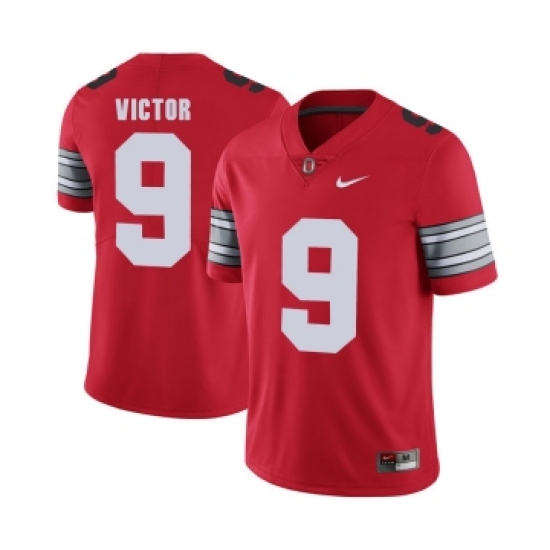 Ohio State Buckeyes 9 Binjimen Victor Red 2018 Spring Game College Football Limited Jersey