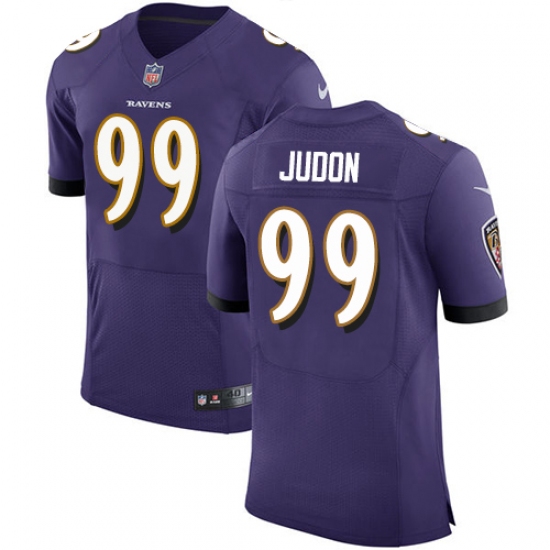 Men's Nike Baltimore Ravens 99 Matt Judon Elite Purple Team Color NFL Jersey