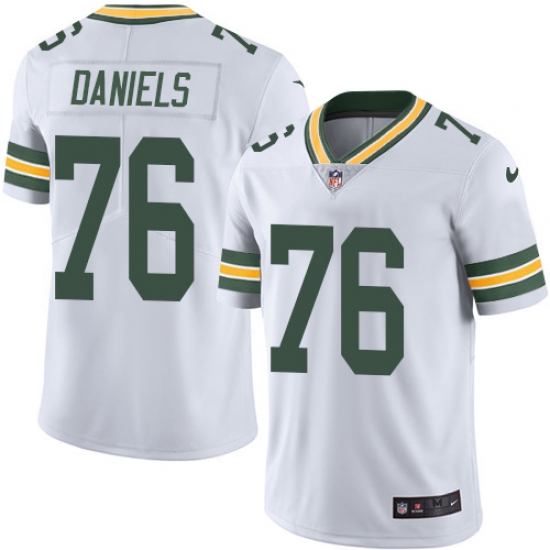 Youth Nike Green Bay Packers 76 Mike Daniels Elite White NFL Jersey