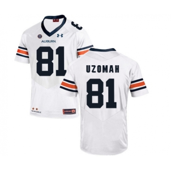 Auburn Tigers 81 C.J. Uzomah White College Football Jersey