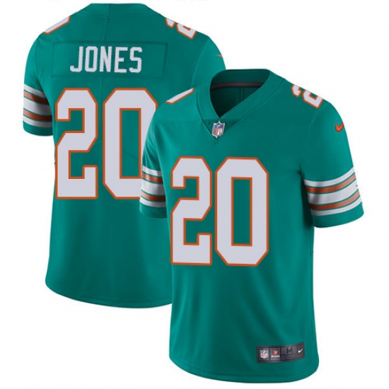 Youth Nike Miami Dolphins 20 Reshad Jones Elite Aqua Green Alternate NFL Jersey