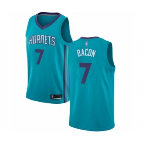 Youth Jordan Charlotte Hornets 7 Dwayne Bacon Swingman Teal Basketball Jersey - Icon Edition