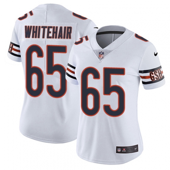 Women's Nike Chicago Bears 65 Cody Whitehair White Vapor Untouchable Limited Player NFL Jersey