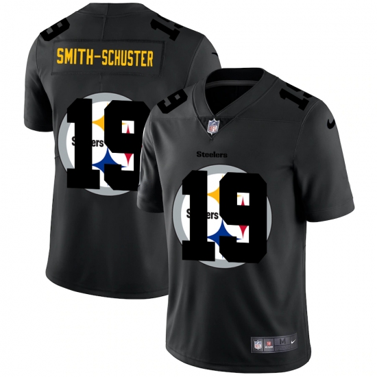 Men's Pittsburgh Steelers 19 JuJu Smith-Schuster Black Nike Black Shadow Edition Limited Jersey